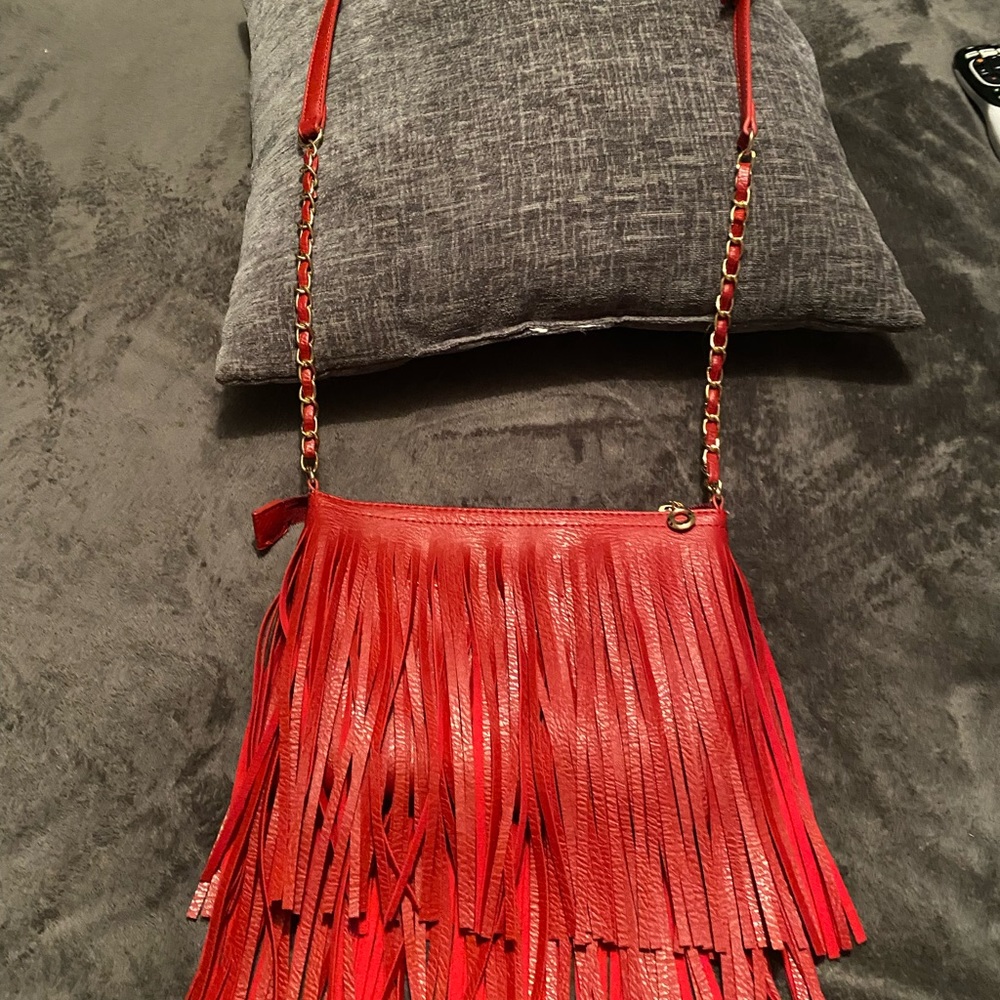 Red crossbody